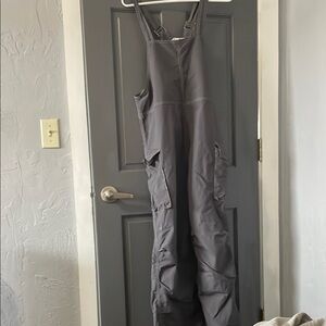 Dark Gray Jumpsuit with Adjustable Straps and Durable Fabric